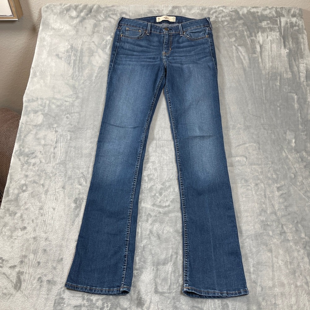 Hollister Bootcut Jeans Womens 9R W29 L33 Medium Wash Blue Low Rise Denim